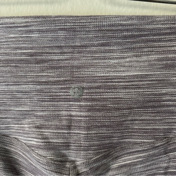 Lululemon Purple Space Dye Herringbone Align Crop 21" Athletic Leggings Size 6 - Picture 5 of 12
